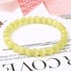 OutFyt 8 mm Natural Smooth Light Yellow Cat's Eye Stone Chakra Stretch Bracelet for Women, Chakra Gemstone Bracelet, Yoga Charm Bracelet for Men, Couple Jewelry, Christmas Gift view 2