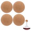 BENECREAT 4-Piece 50 mm Wooden Wine Cork Ball Stoppers view 1