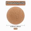 BENECREAT 4-Piece 50 mm Wooden Wine Cork Ball Stoppers view 2