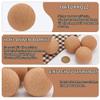 BENECREAT 4-Piece 50 mm Wooden Wine Cork Ball Stoppers view 4