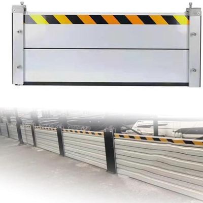 RRraw Flood Protection Barrier for Doors, 140 x 40 cm, Aluminum Alloy, Reflective