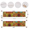 African Patchwork Print Table Runner with Tassels view 4