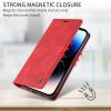 New 2025 PU Leather Wallet Case for Xiaomi 12T/12T Pro, Red view 2