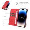 New 2025 PU Leather Wallet Case for Xiaomi 12T/12T Pro, Red view 3