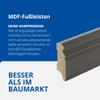 REESE Dark Gray MDF Baseboards | Hamburg/Berlin Profile | 60 mm | 15 pcs / 34.5 linear m view 2
