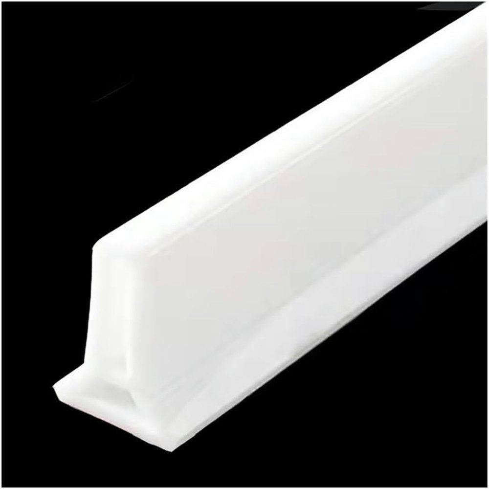 Self-Adhesive Silicone Shower Water Barrier, 78-Inch Foldable Shower Dam