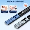 10 Pairs of Soft-Close Drawer Slides, 50.8 cm, Heavy-Duty, Side-Mount, Ball-Bearing, Full-Extension, Black view 2