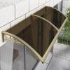 Brown Polycarbonate Lean-To Door Awning, 80 x 290 cm view 3