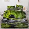 ROUSKI Zen Duvet Cover Set, 135 x 200 cm, 4-Piece, 100% Microfiber, Reversible 3D Stone Bamboo Design, Zipper, 2 Pillowcases 80 x 80 cm view 1