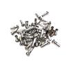 NORAZE Brass 13G 2.2 mm Spoke Nipples, Silver, 50 pcs, 13 mm view 1