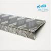 Aluminum Duett Tread Plate Angle, 2.5/4.0 mm, 500 mm, 30 x 30 mm Inner Legs view 3