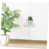 Happyyami Handwoven Wall Tapestry Plant Holder, 1-Piece, Cotton Yarn view 3