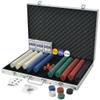 RAUGAJ Poker Set with 1,000 Aluminum Chips, Multicolor view 2