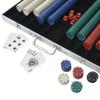 RAUGAJ Poker Set with 1,000 Aluminum Chips, Multicolor view 3