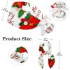 HOHODIY Christmas Cap with Buttons, Adjustable Surgical Bouffant Cap with Bow, Hair Scrunchie for Women, Multicolor 04, M/L view 2