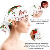 HOHODIY Christmas Cap with Buttons, Adjustable Surgical Bouffant Cap with Bow, Hair Scrunchie for Women, Multicolor 04, M/L view 3