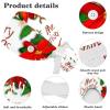 HOHODIY Christmas Cap with Buttons, Adjustable Surgical Bouffant Cap with Bow, Hair Scrunchie for Women, Multicolor 04, M/L view 4