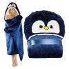 MZIEIU Penguin Wearable Blanket for Women with Sleeves and Hood view 1