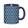 RFSHOP Coffee Mug, Geometric Greek Key and Labyrinth Design, Abstract Art, 325 ml view 1