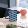 RFSHOP Coffee Mug, Geometric Greek Key and Labyrinth Design, Abstract Art, 325 ml view 2