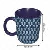 RFSHOP Coffee Mug, Geometric Greek Key and Labyrinth Design, Abstract Art, 325 ml view 3