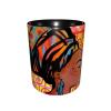 RFSHOP African Girl Ethnic Geometric Print Ceramic Coffee Mug, 325 ml Travel Tea Cup for Office and Home view 2