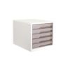 Plastic Desktop Storage and Organization Cabinet with Multi-Tier Drawers view 1