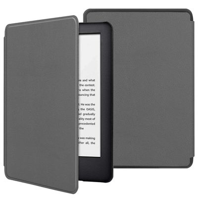 NAWVNMI Protective Case for Kindle Voyage (2014), PU Leather, Gray