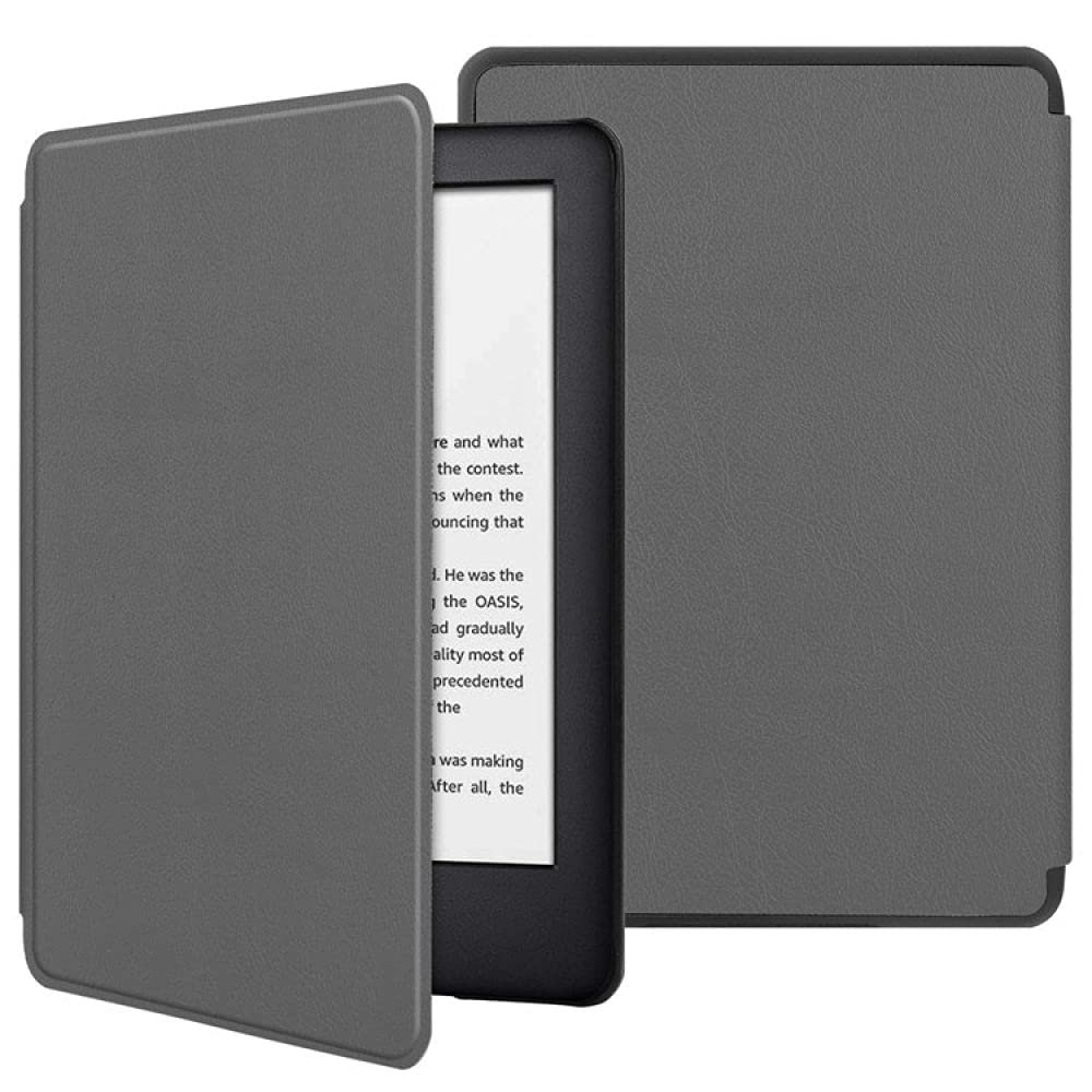 NAWVNMI Protective Case for Kindle Voyage (2014), PU Leather, Gray