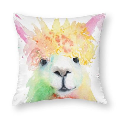 NIBABA Alpaca Decorative Pillow Cover, 30 x 30 cm