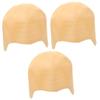 Beavorty 3-Piece Silicone Bald Cap for Adults, Adjustable Elastic Bald Head Cover for Cosplay, Masquerade, Carnival and Halloween view 1