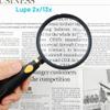 Large Handheld Magnifying Glass, 2–13x, 110 mm Acrylic Lens view 3
