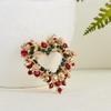 YAHOYA Christmas Garland Bell Bow Rhinestone Brooch view 2