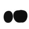 5 Sets of 6 Black Suede Oval Iron-On Elbow Patches view 2