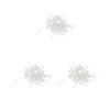 3 Sets of 50 Engraved Curved Tube Beads, 25 x 2 mm, Silver-White view 1