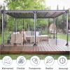 Clear PVC Vinyl Tarp Side Panels with Zipper, 100% UV Protection, 2.8 x 2.8 m view 2