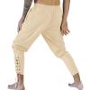 Men's Medieval Pirate Steampunk Gothic Pants with Pockets view 3
