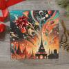 DNOVING GWP-538250574 Gift Wrapping Paper, Circus Performance, 147.3 x 58.4 cm, 2 Rolls view 3