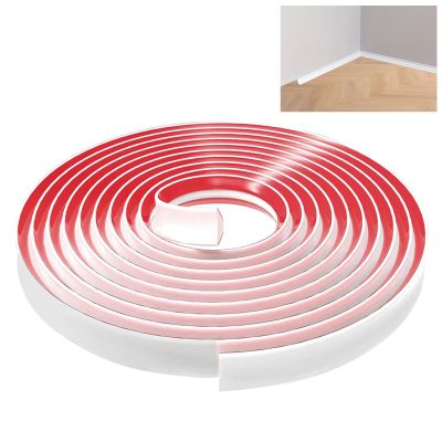 Lifuncren Self-Adhesive Flexible Decorative Trim, 5 m, White, 19 x 13 mm