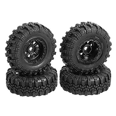 Graootoly 4-Piece 47 x 18 mm Wheel and Tire Set for SCX24 90081 AXI00001 1/24 RC Crawler