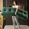 DEVINK Triangular Wedge Backrest Pillow, 180 × 50 × 20 cm, Black view 2