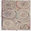 CASAVANI Collection Square Braided Chindi Cotton & Jute Rug, 2.4 x 2.4 m, Multicolor view 3