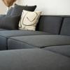 Home Deluxe Verona Modular Sectional Sofa, Anthracite, Size S, Approx. 240 x 70 x 120 cm, Seat Height 46 cm, Seat Depth 80 cm, incl. Cushions view 4