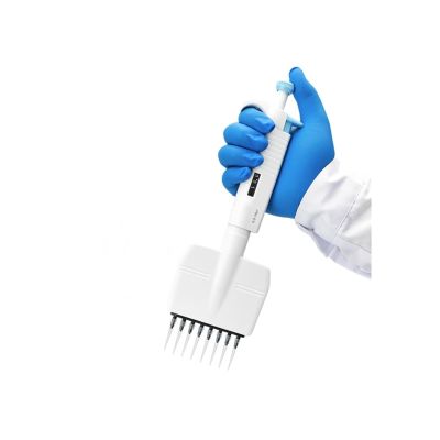 Manual Adjustable 8-Channel Multichannel Pipette, 5–50 µL, 121°C, Semi-Autoclavable