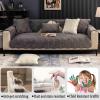 MTHGH Non-Slip Sofa Cover and Protector for 1/2/3/4-Seater and L-Shaped Sofas, Dog/Cat Cover, Black, 110 x 240 cm view 2