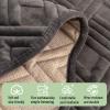 MTHGH Non-Slip Sofa Cover and Protector for 1/2/3/4-Seater and L-Shaped Sofas, Dog/Cat Cover, Black, 110 x 240 cm view 3
