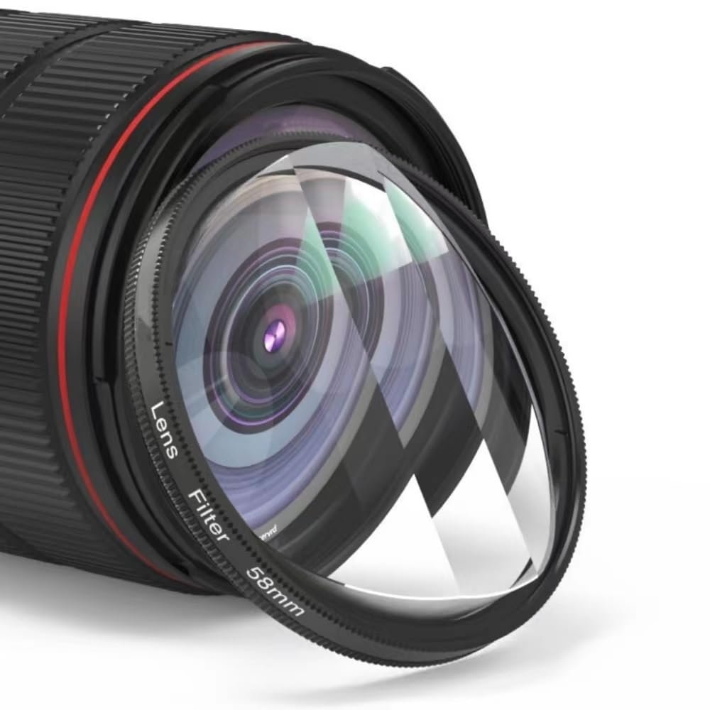 Kaleidoscope Prism Camera Filter for SLR Lenses, 58 mm