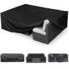 KDXAOBEI Outdoor Furniture Cover with Buckles and Drawstring, Waterproof UV-Resistant 420D Oxford Fabric, 190 x 160 x 55 cm view 1