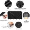 KDXAOBEI Outdoor Furniture Cover with Buckles and Drawstring, Waterproof UV-Resistant 420D Oxford Fabric, 190 x 160 x 55 cm view 3