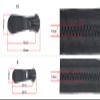 Nylon Zipper, Black and White, Open-End Double-Slider Zipper for Jackets and Coats, DIY Sewing, Clothing, Tents, Awnings, Bags and Crafts (Color: Blue) view 2